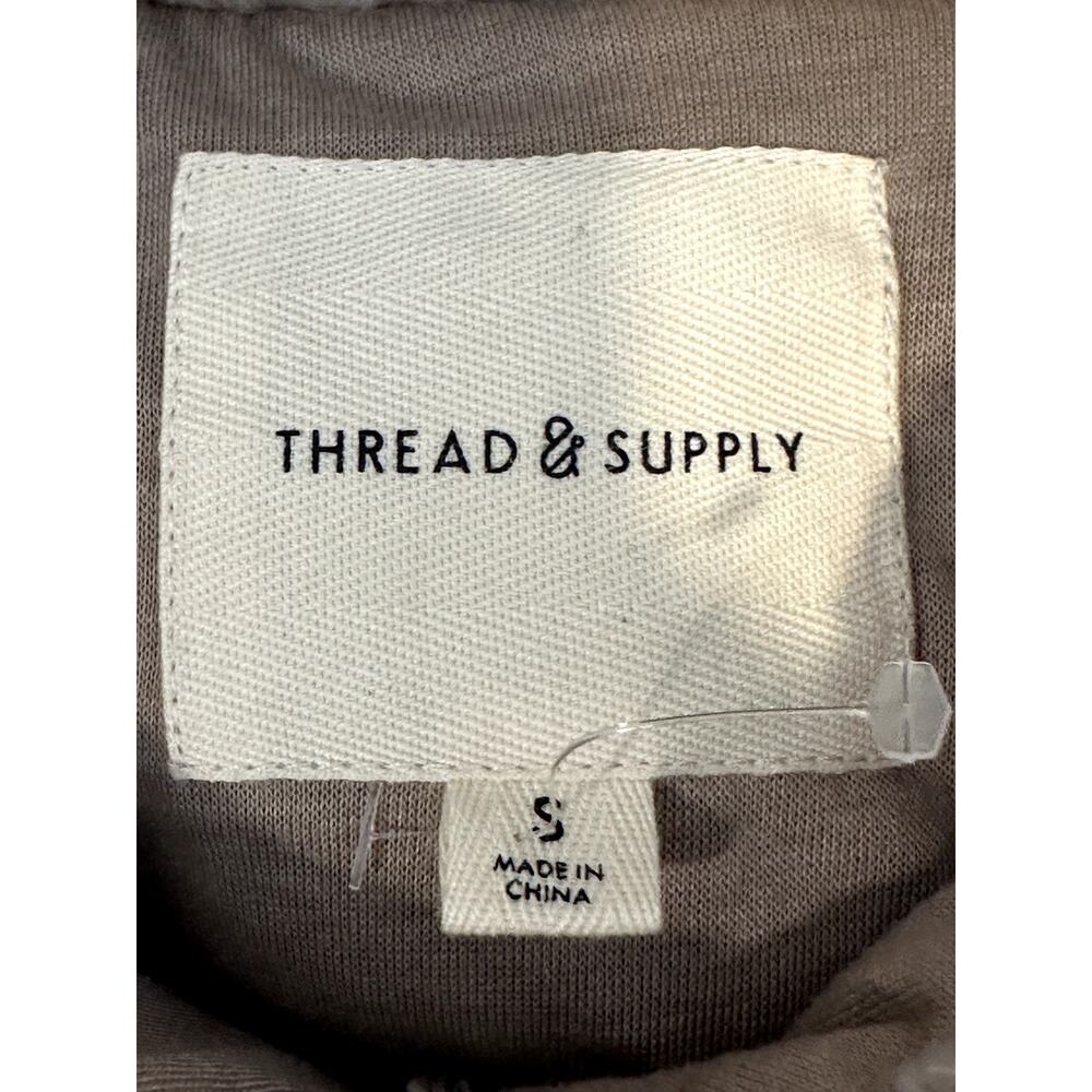 Thread & Supply Women's Tan Flagstaff Sherpa Over Sized Shirt Jacket S NWOT - Picture 8 of 9